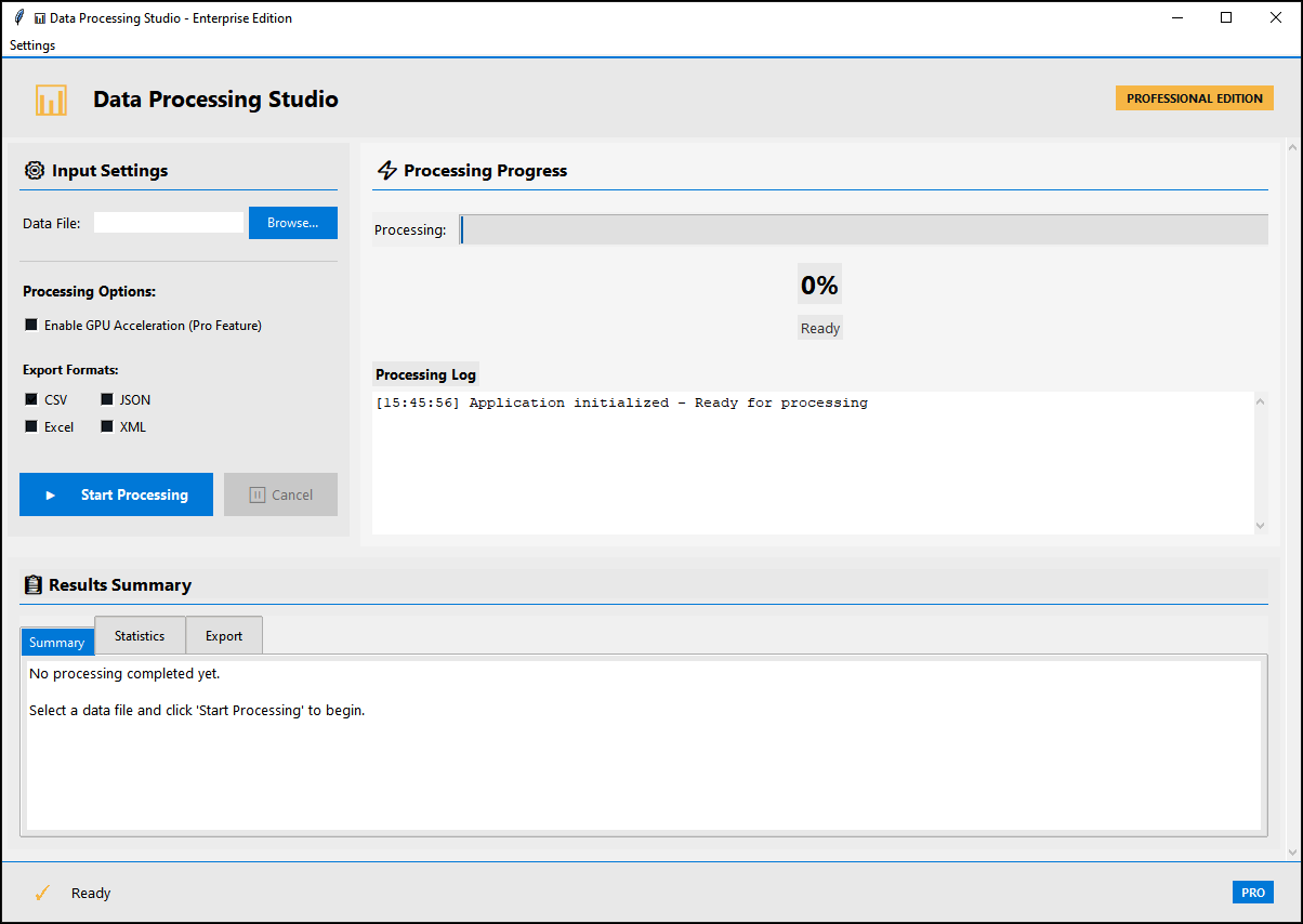Data Processing Studio